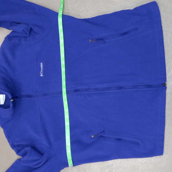 Purple Columbia Long Sleeve, Zip Up, With Pockets Sweatshirt - Picture 8 of 12